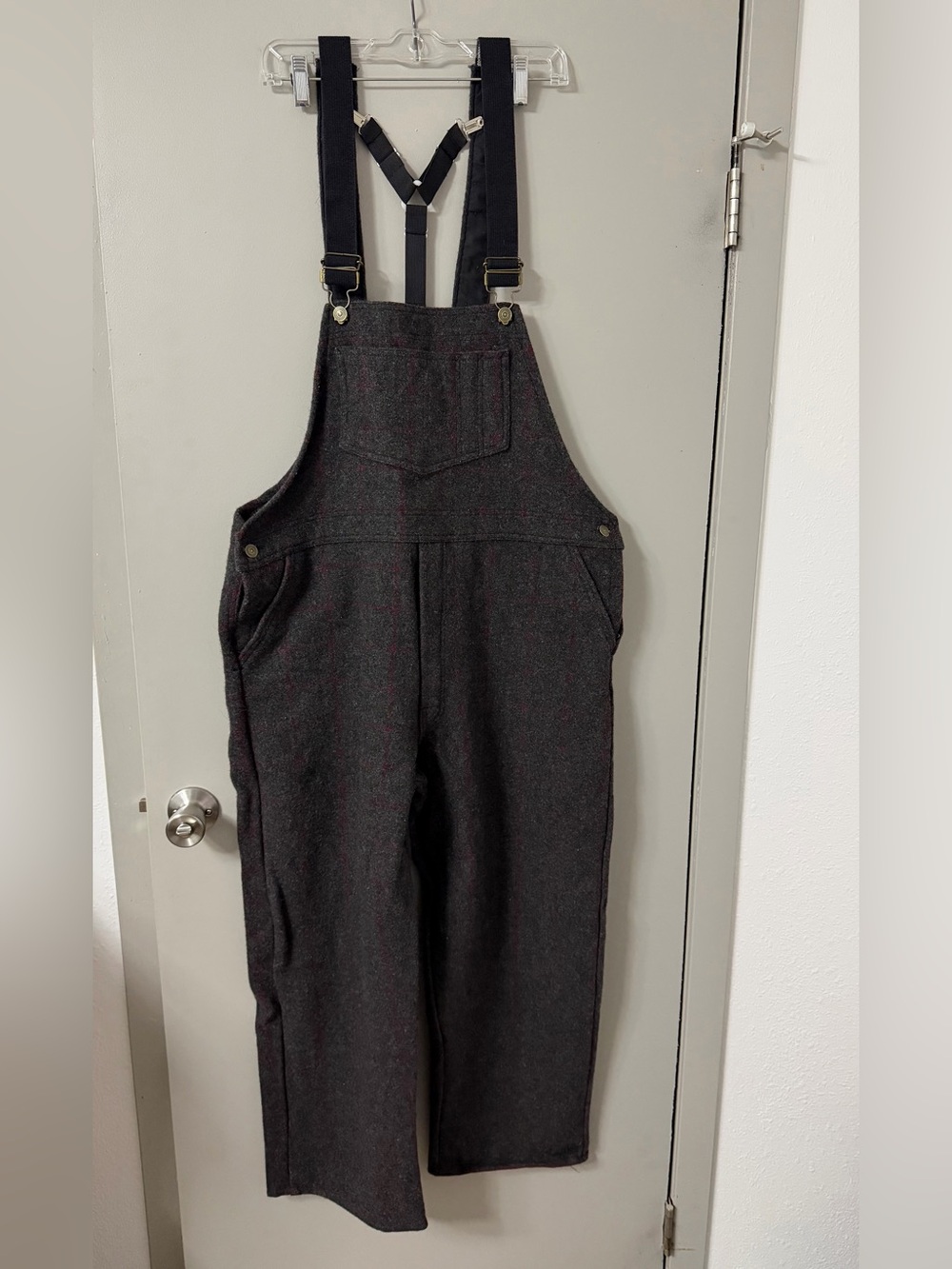 Codet Pure Wool Bib Overalls Made In Canada Size L